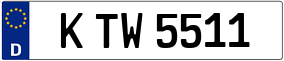Truck License Plate